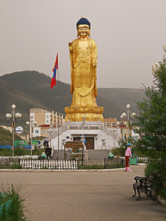 Le Bouddha parc à Oulan-Bator en Mongolie. Le 28 juillet 2012.